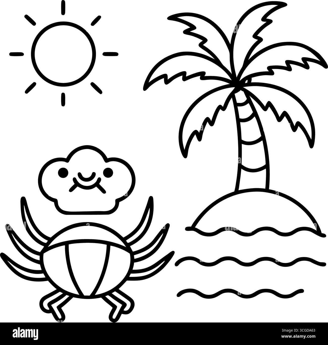 Chenilles colorées mignonnes pour le traçage et la coloration isolées sur fond blanc Illustration de Vecteur