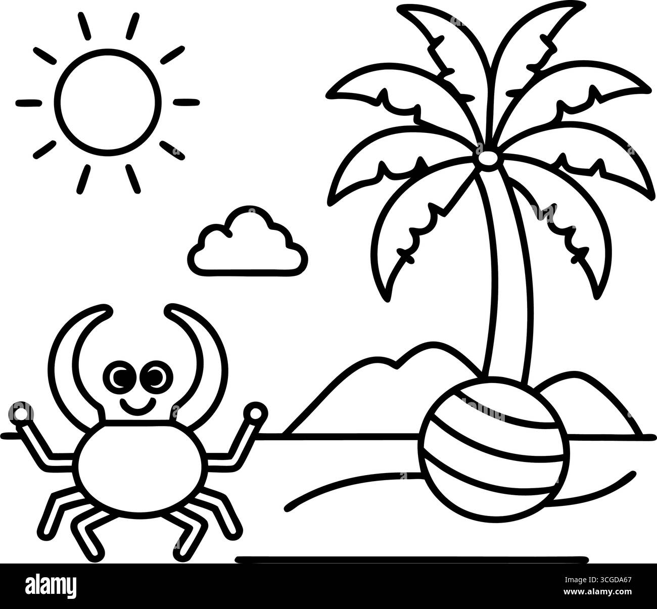 Chenilles colorées mignonnes pour le traçage et la coloration isolées sur fond blanc Illustration de Vecteur