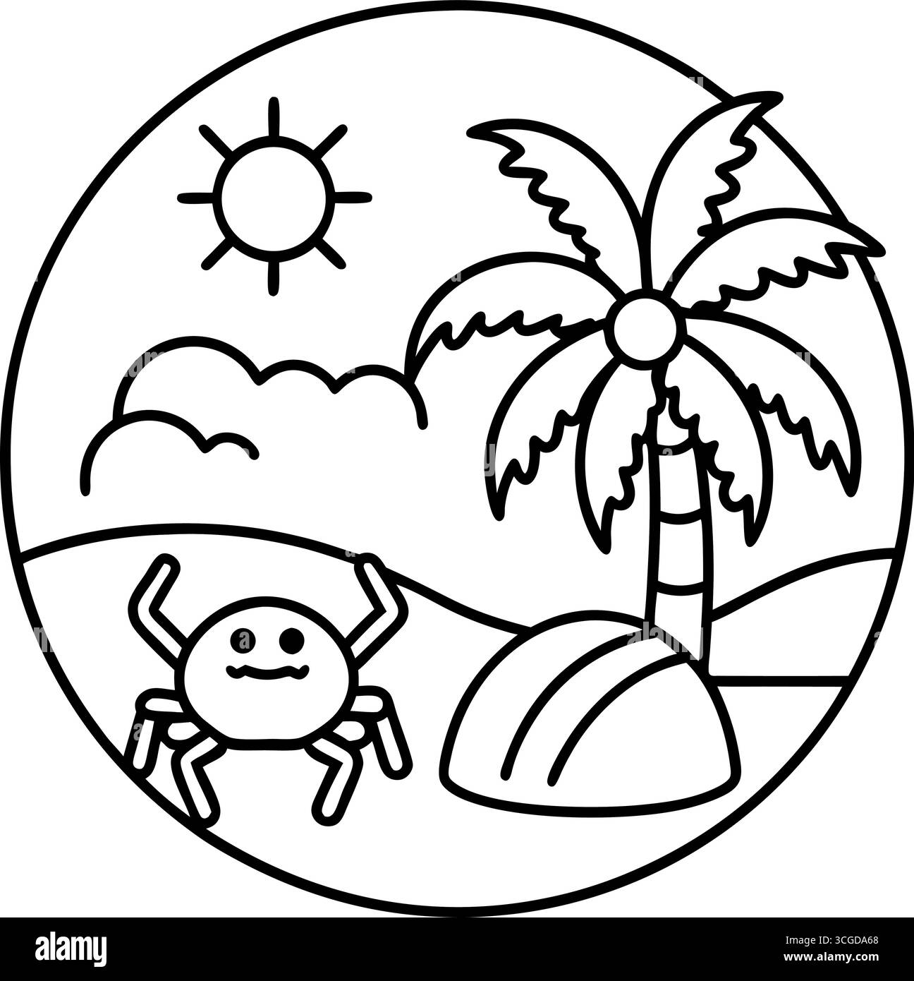 Chenilles colorées mignonnes pour le traçage et la coloration isolées sur fond blanc Illustration de Vecteur