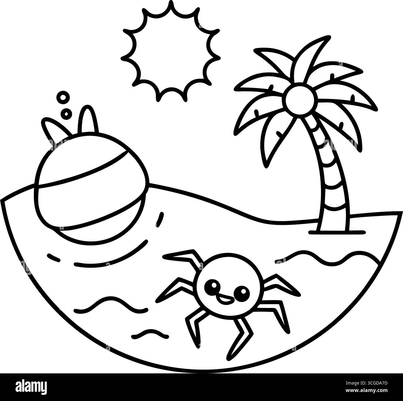 Chenilles colorées mignonnes pour le traçage et la coloration isolées sur fond blanc Illustration de Vecteur