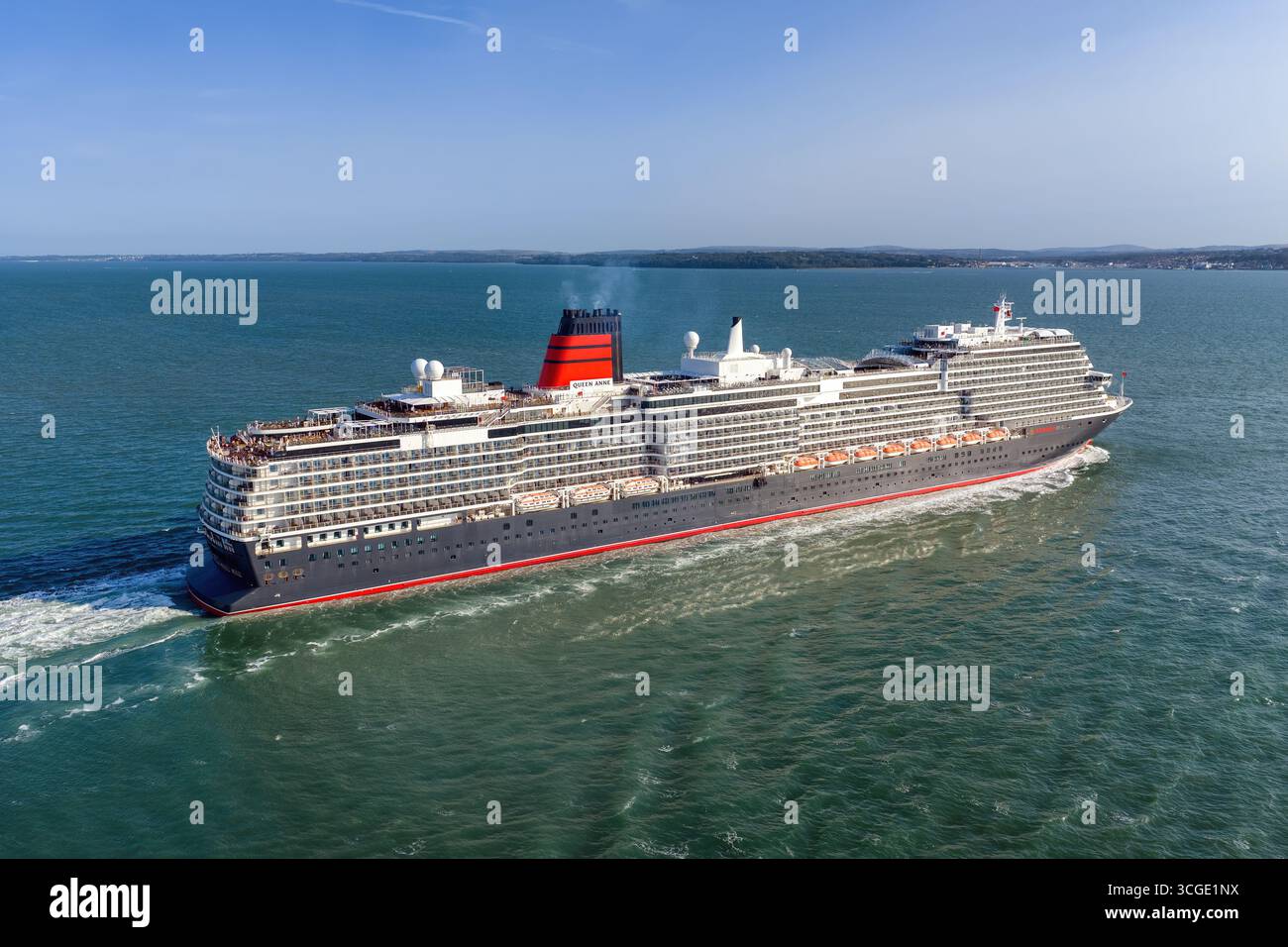 Queen Anne, un navire de croisière exploité par Cunard Line, qui fait partie de la Carnival Corporation. Banque D'Images