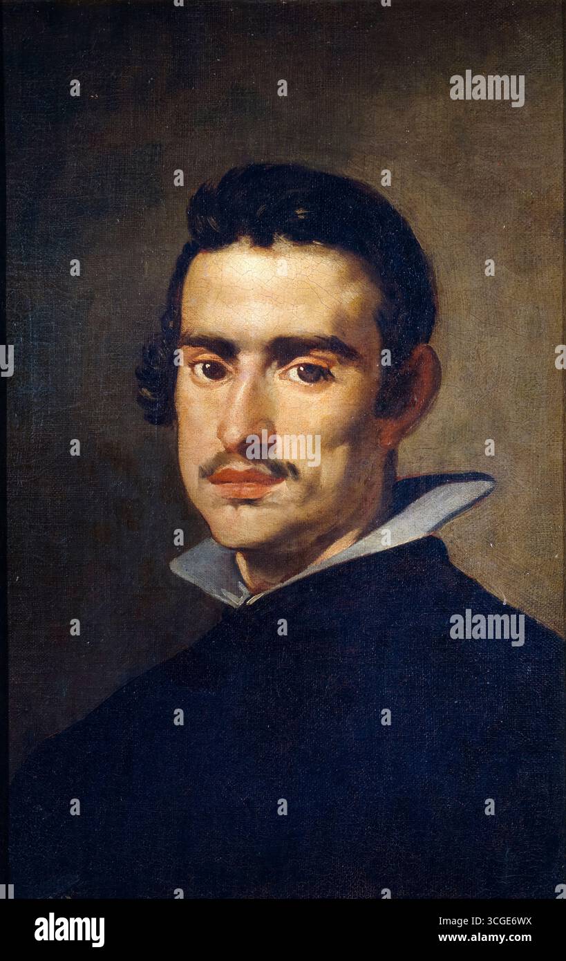 Diego Velazquez, Portrait d'un homme, peinture à l'huile sur toile, vers 1623 Banque D'Images