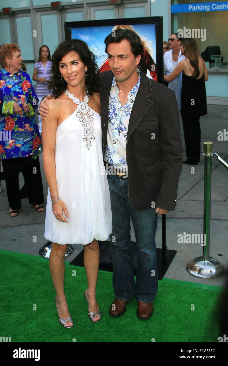 Andrew Shue avec sa femme à la première américaine de Gracie au Arclight Theater à Hollywood - 23 mai 2007 Banque D'Images