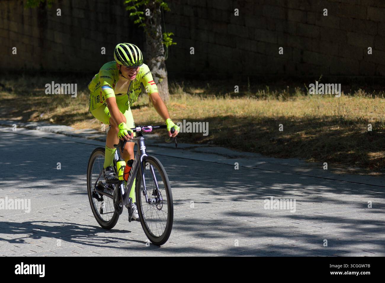 37e Tour cycliste de la Communauté de Madrid moins de 23 ans. Dernière étape : San Lorenzo de El Escorial. Banque D'Images