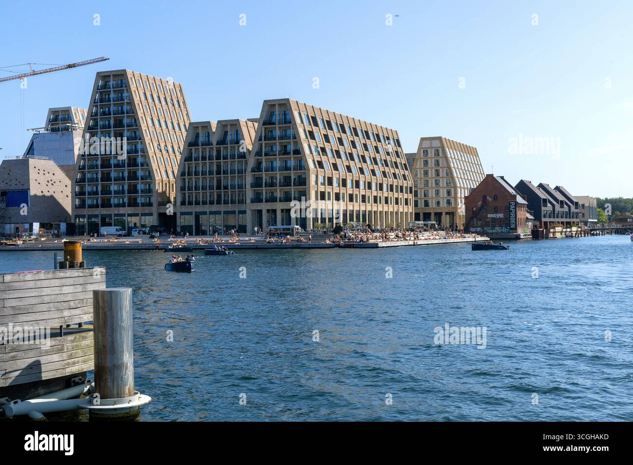 Nouveaux appartements donnant sur le front de mer Paper Island Copenhague, Danemark - 25 août 2025 Banque D'Images