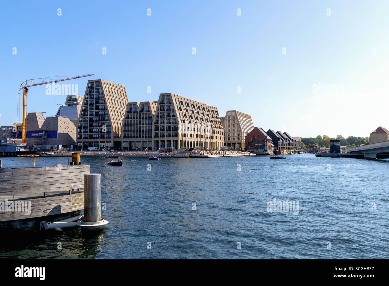 Nouveaux appartements donnant sur le front de mer Paper Island Copenhague, Danemark - 25 août 2025 Banque D'Images