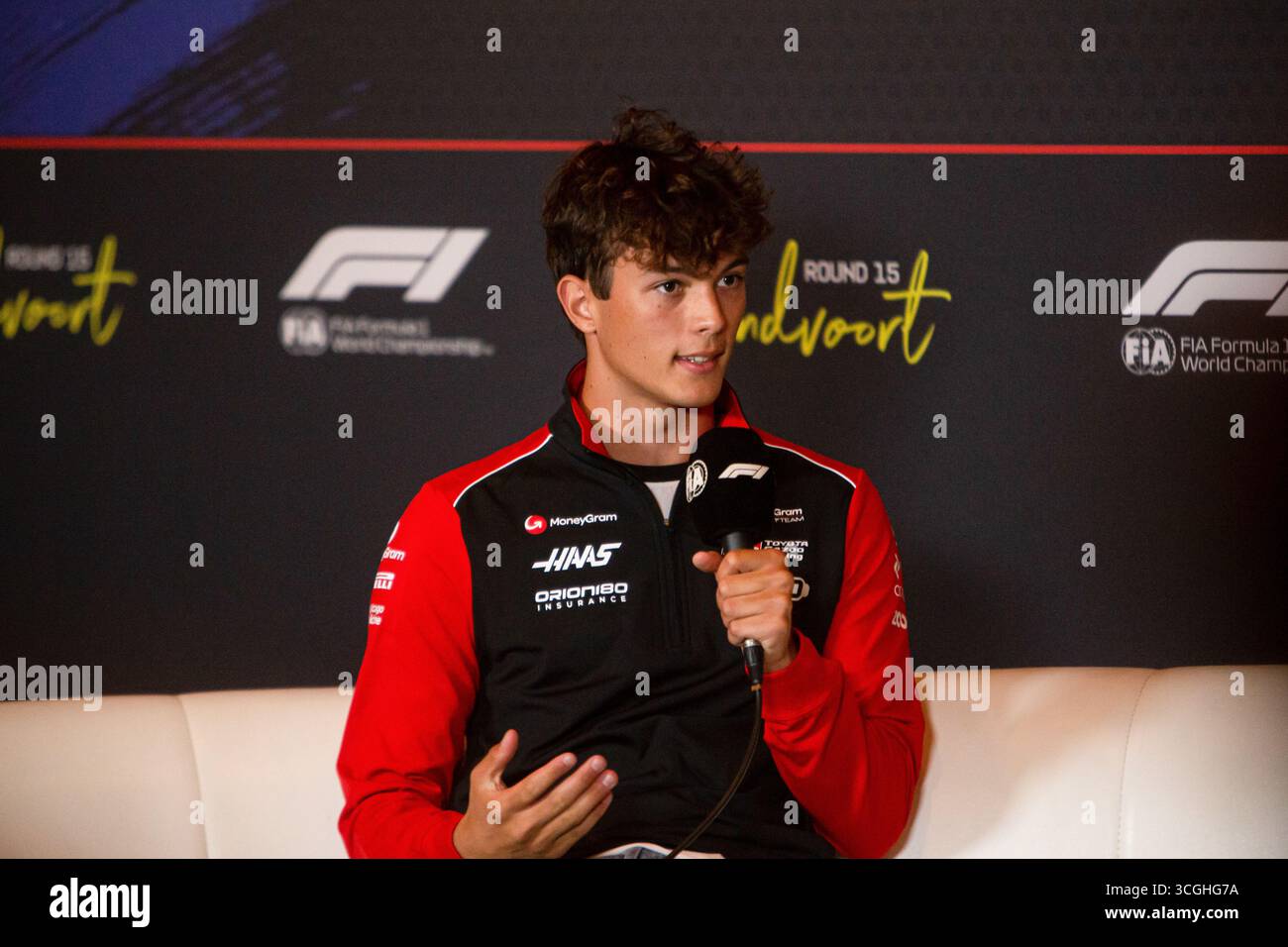 Zandvoort, Rieti, Nederlands. 28 août 2025. Oliver Bearman (GBR) - Haas F1 Team pendant le Grand Prix des pays-Bas de formule 1 Heineken 2025, Zandvoort, Nederlands, du 28 au 31 août - Round 15 of 24 of 2025 World Championship (crédit image : © Alessio de Marco/ZUMA Press Wire) USAGE ÉDITORIAL SEULEMENT ! Non destiné à UN USAGE commercial ! Banque D'Images