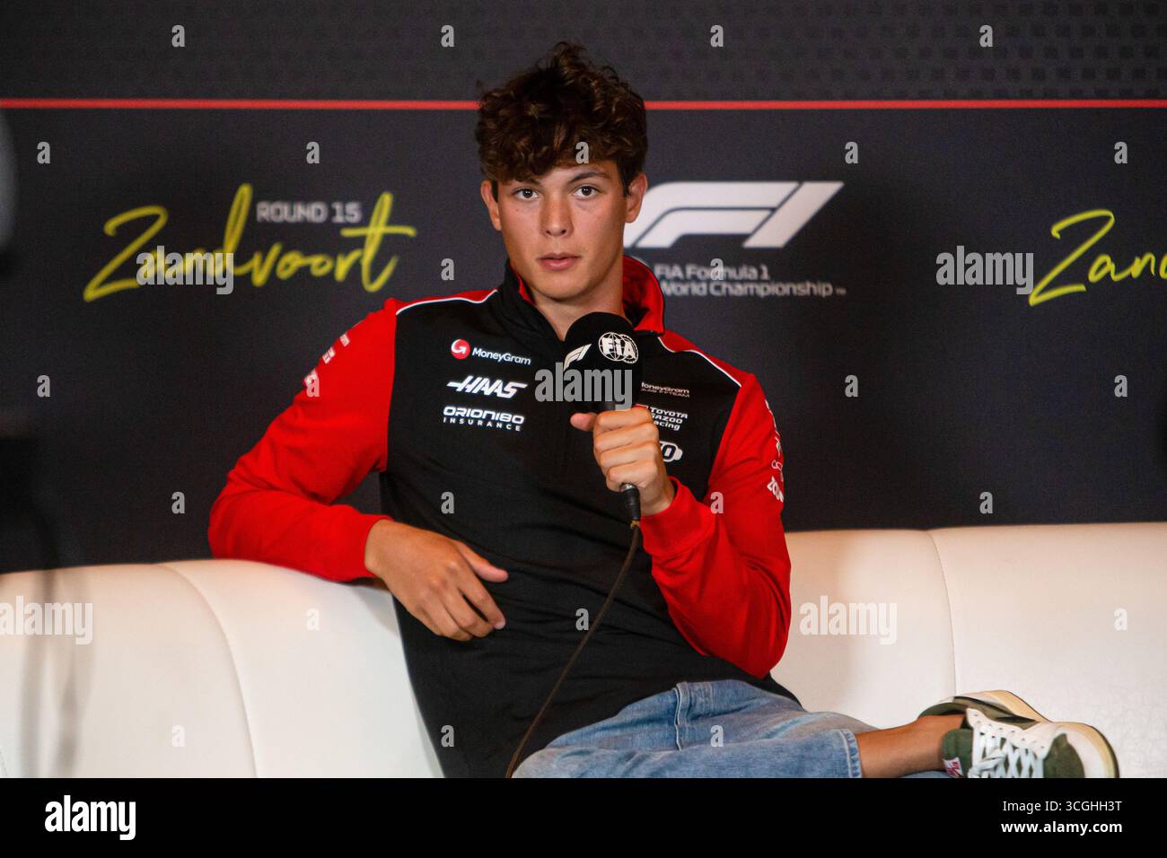 Zandvoort, Rieti, Nederlands. 28 août 2025. Oliver Bearman (GBR) - Haas F1 Team pendant le Grand Prix des pays-Bas de formule 1 Heineken 2025, Zandvoort, Nederlands, du 28 au 31 août - Round 15 of 24 of 2025 World Championship (crédit image : © Alessio de Marco/ZUMA Press Wire) USAGE ÉDITORIAL SEULEMENT ! Non destiné à UN USAGE commercial ! Banque D'Images