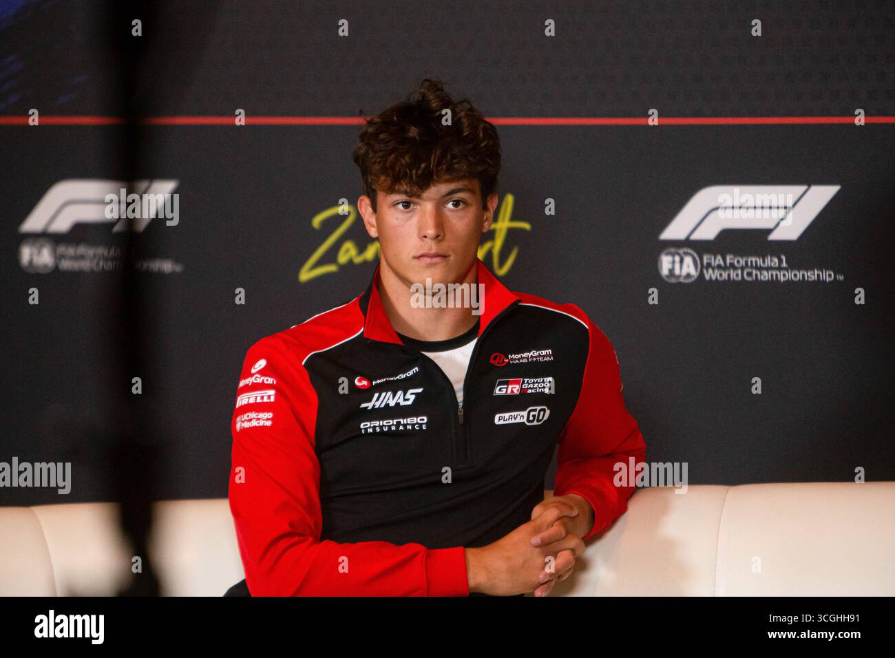 Zandvoort, Rieti, Nederlands. 28 août 2025. Oliver Bearman (GBR) - Haas F1 Team pendant le Grand Prix des pays-Bas de formule 1 Heineken 2025, Zandvoort, Nederlands, du 28 au 31 août - Round 15 of 24 of 2025 World Championship (crédit image : © Alessio de Marco/ZUMA Press Wire) USAGE ÉDITORIAL SEULEMENT ! Non destiné à UN USAGE commercial ! Banque D'Images