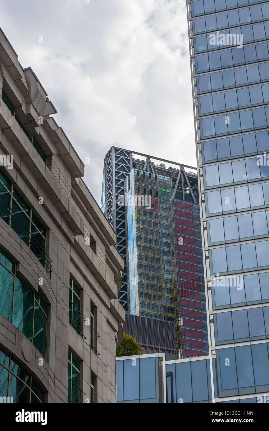 The Cheesegrater, The Leadenhall Building, 122 Leadenhall Street, City of London, Financial District, Londres, Angleterre, Royaume-Uni. Architecture contemporaine. Banque D'Images
