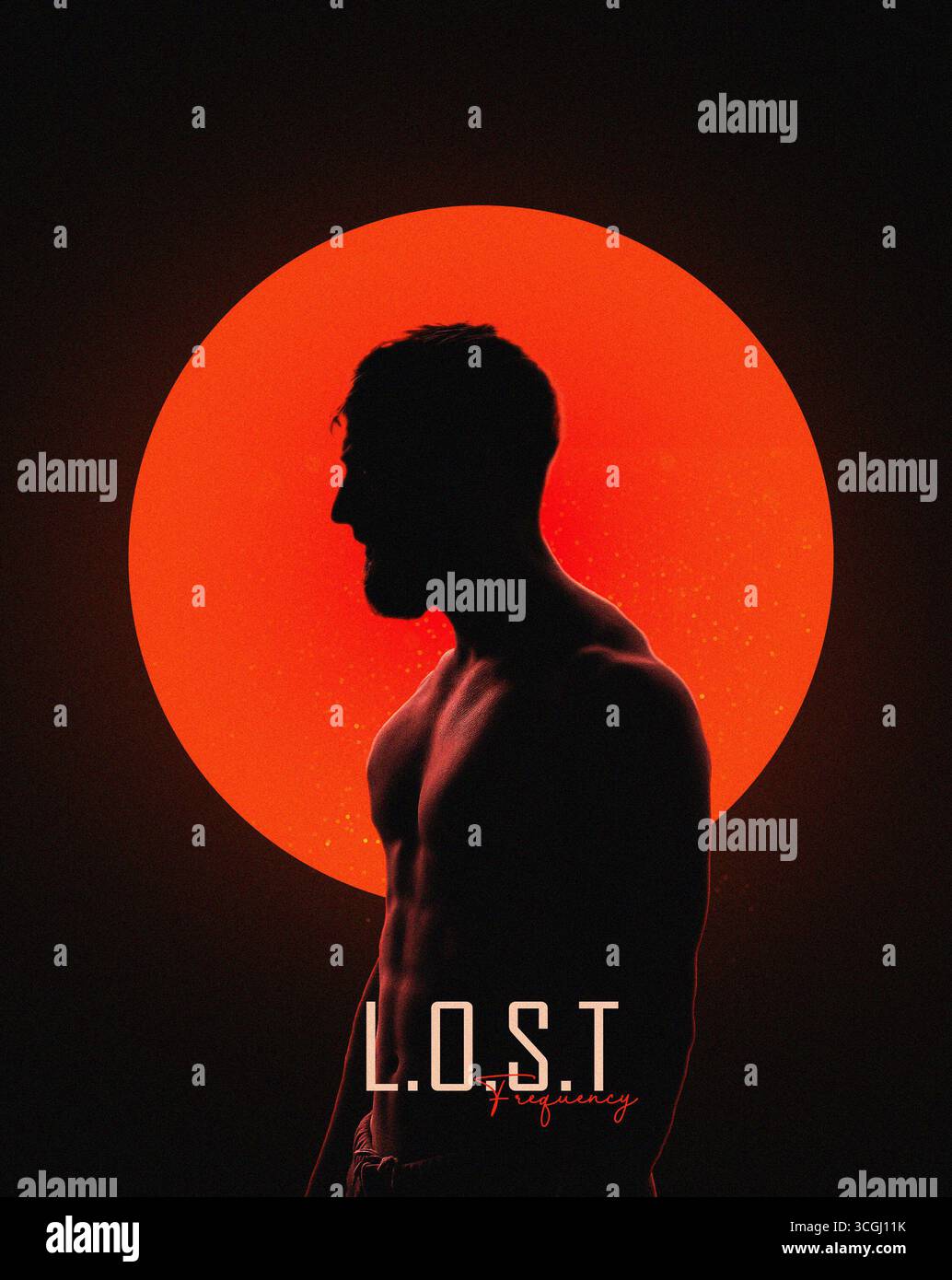 Portraits épiques de personnages puissants et silhouettés, illuminés par un contre-jour spectaculaire et surnaturel. Banque D'Images