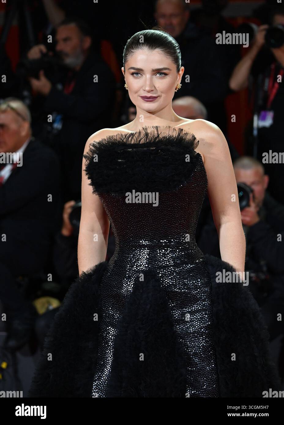 Venezia, Italie. 28 août 2025. Eve Hewson assiste au tapis rouge du film 'Jay Kelly' lors du 82ème Festival du film de Venise. Crédit : SOPA images Limited/Alamy Live News Banque D'Images