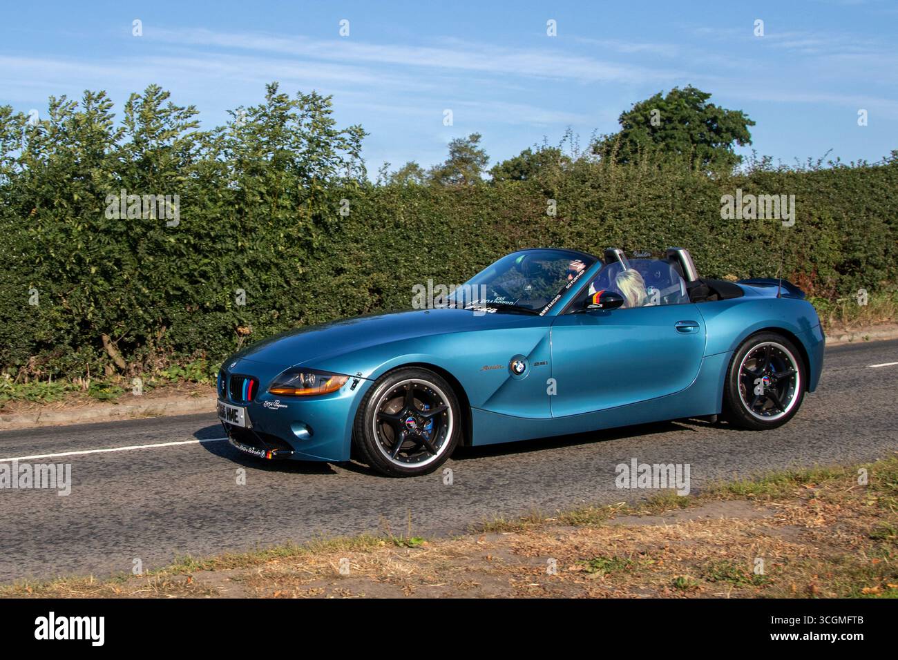 2005 Blue BMW Z4 2.5I se 25I Auto car Roadster Petrol 2494 cc Voyager à Congleton, Cheshire Classic car Show, Royaume-Uni Banque D'Images