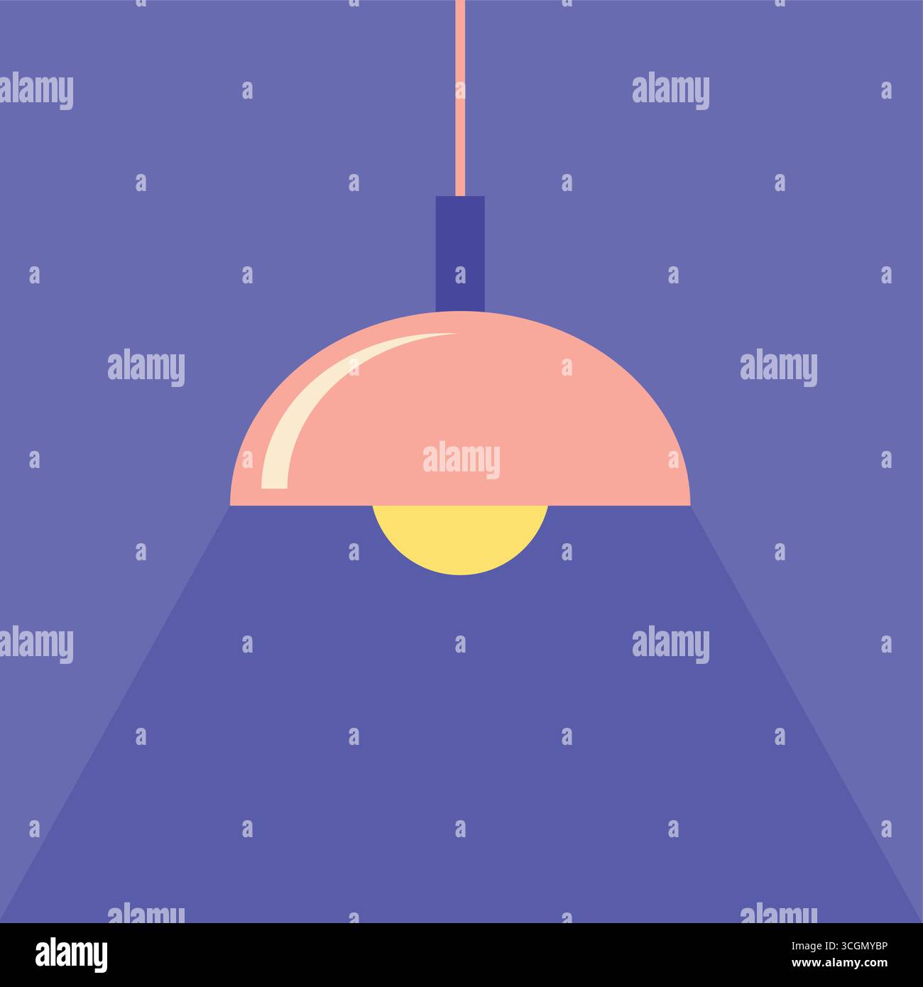 icône de lampe suspendue - illustration vectorielle Illustration de Vecteur