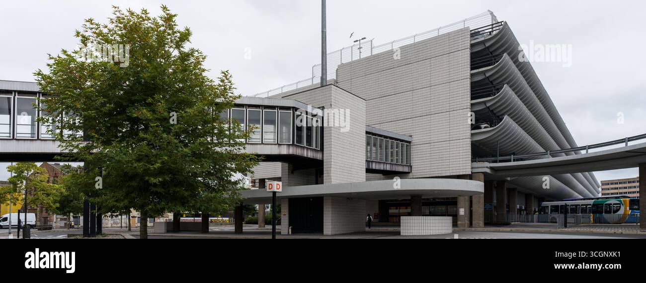 GARE ROUTIÈRE DE PRESTON ARCHITECTURE BRUTALISTE Keith Ingham ; Charles Wilson ; bâtiment design partenariat structure emblématique Banque D'Images