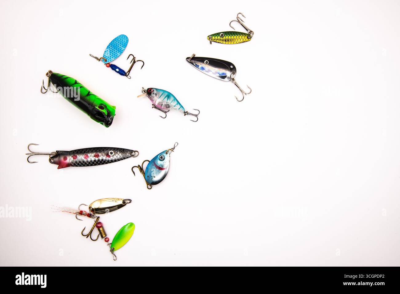 Lot Vintage De Leurres De Pêche Dans étui, Assortiment, état Correct