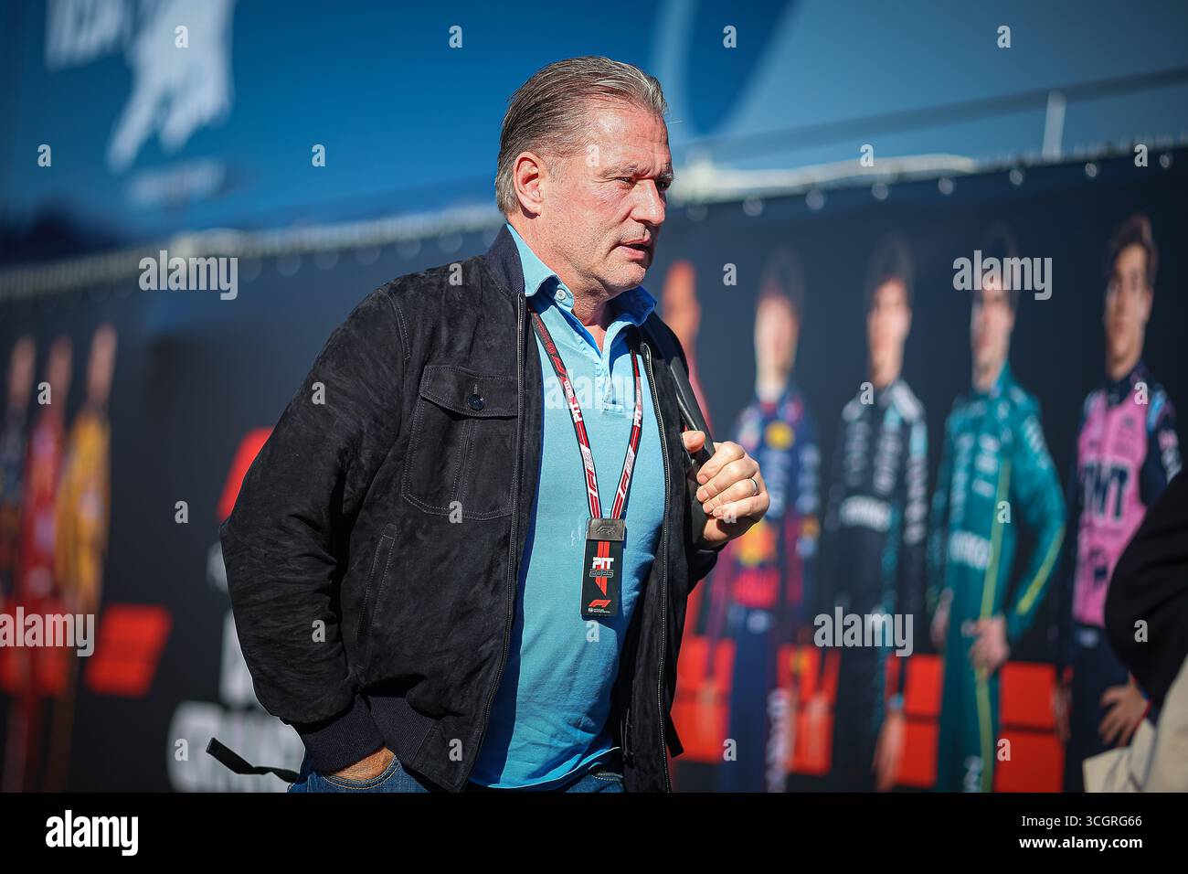 Jos Verstappen (NED) père de Max Verstappen Red Bull Racing Honda, et ancien pilote de F1, pour Arrows ; Tyrrel ; Benetton ; Footwork; et Minardi, pendant Banque D'Images