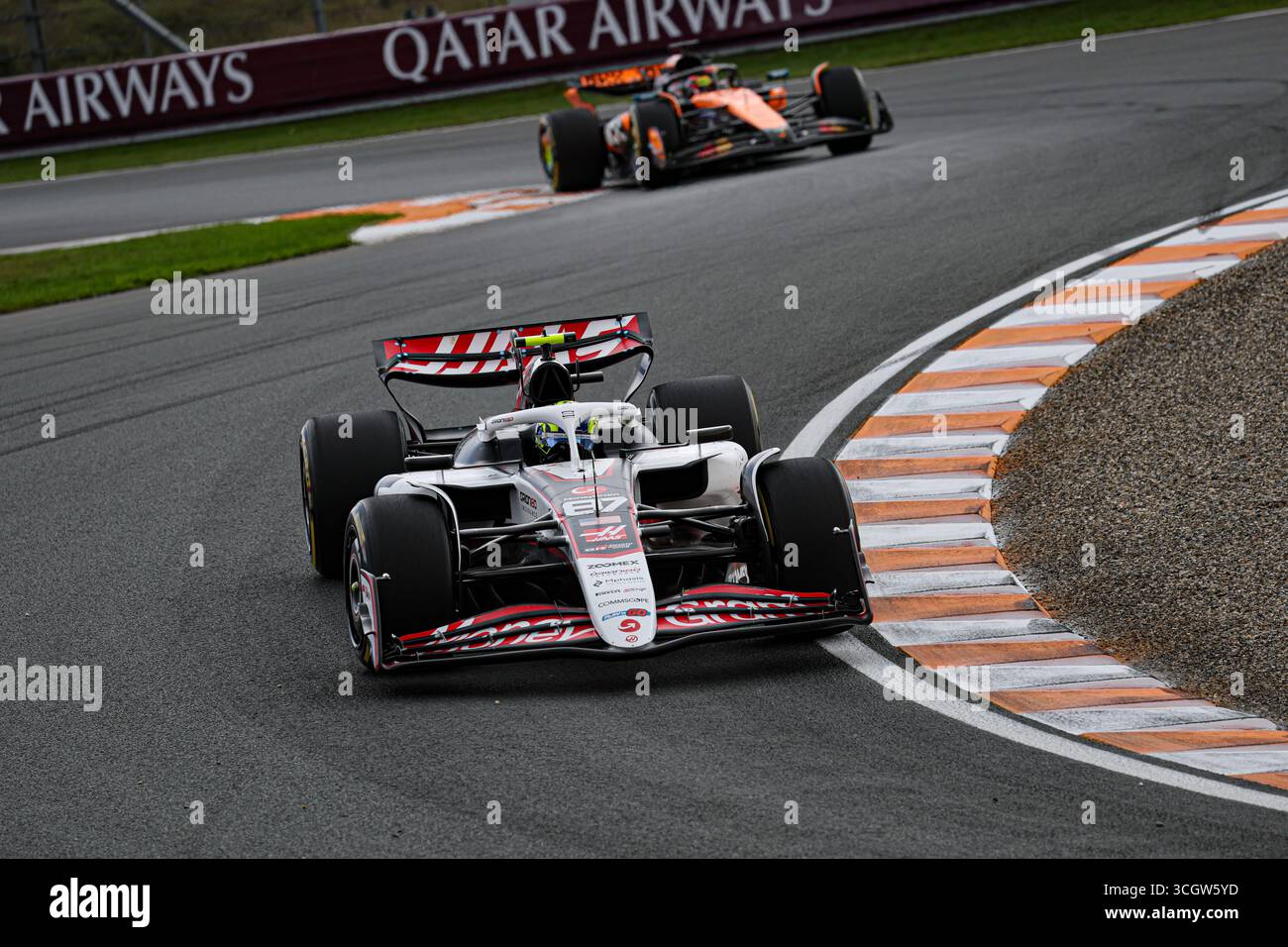 Zandvoort, Rieti, Nederlands. 29 août 2025. Oliver Bearman (GBR) - Haas F1 Team vendredi, jour2, du Grand Prix des pays-Bas de formule 1 Heineken 2025, Zandvoort, Nederlands, du 28 au 31 août - Round 15 du 24 du Championnat du monde F1 2025 (crédit image : © Alessio de Marco/ZUMA Press Wire) USAGE ÉDITORIAL SEULEMENT ! Non destiné à UN USAGE commercial ! Banque D'Images