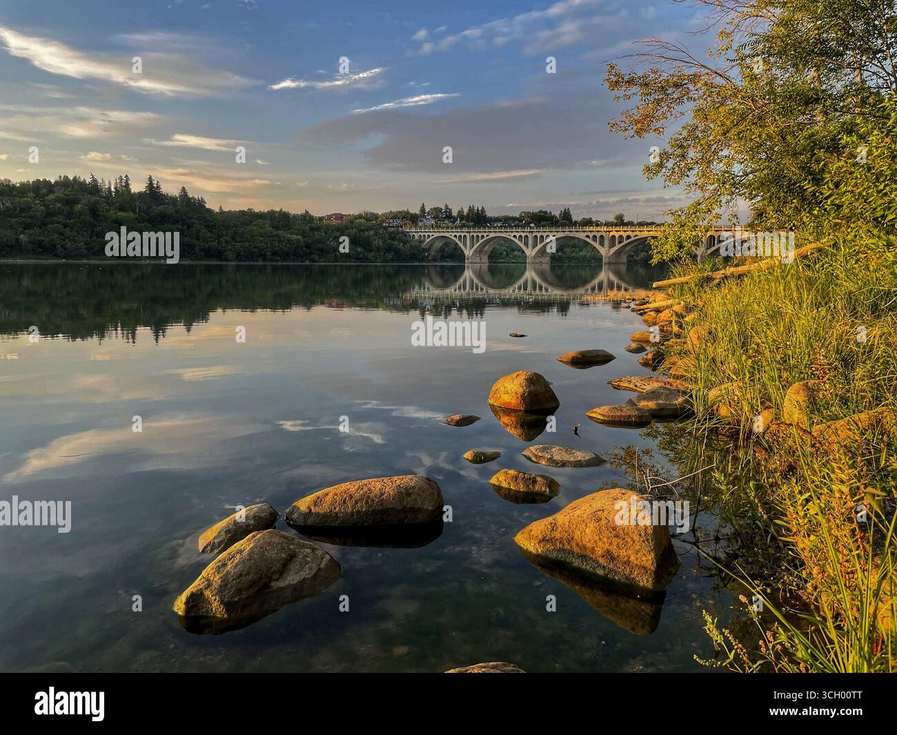 Pont universitaire Saskatoon Banque D'Images