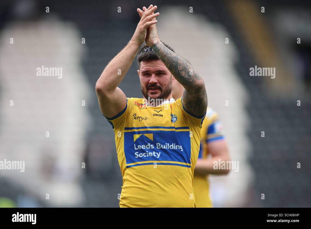 Hull, Royaume-Uni. 30 août 2025. MKM Stadium, West Park, Hull, East Yorkshire, 30 août 2025. Betfred Super League Hull FC vs Leeds Rhinos James Bentley de Leeds Rhinos crédit : Touchlinepics/Alamy Live News Banque D'Images