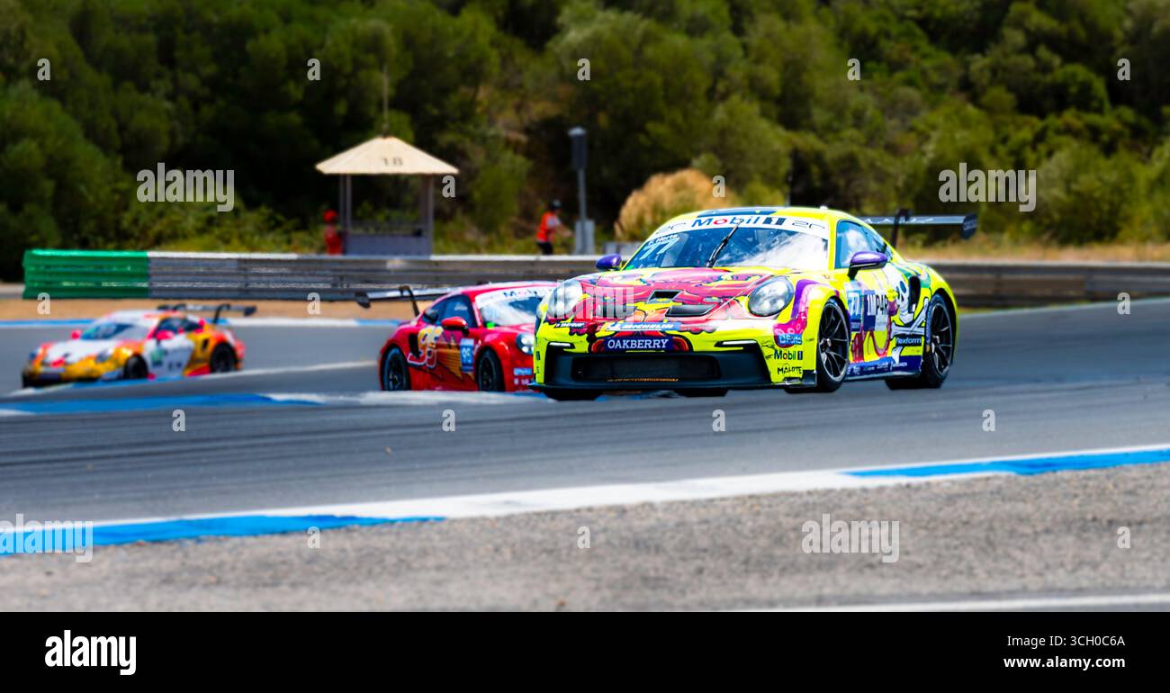 Estoril, Lisbonne, Portugal. 30 août 2025. Francisco Horta lors de la Porsche Cup Brasil - GP Cascais Estoril étape, essais libres sur le circuit d'Estoril, le 30 août 2025 (crédit image : © Nuno Reisinho/ZUMA Press Wire) USAGE ÉDITORIAL SEULEMENT ! Non destiné à UN USAGE commercial ! Banque D'Images
