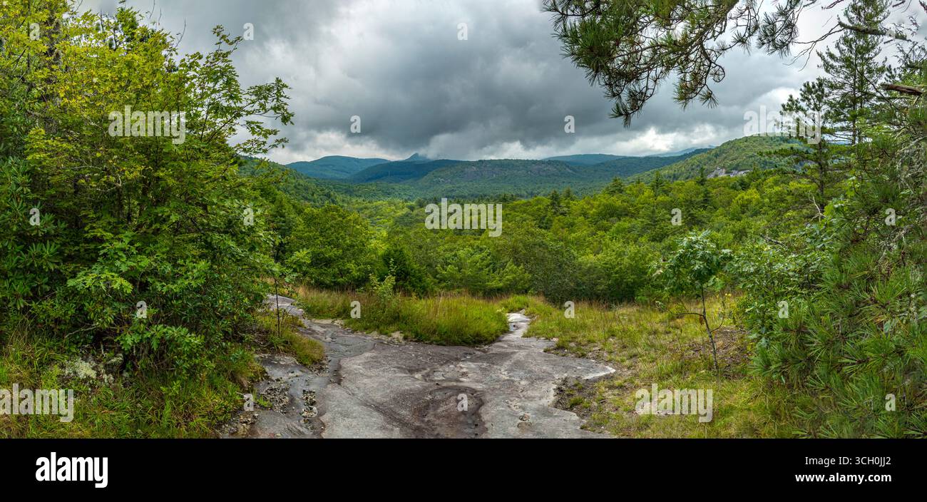 Salt Rock Gap Valley, Caroline du Nord, États-Unis Banque D'Images