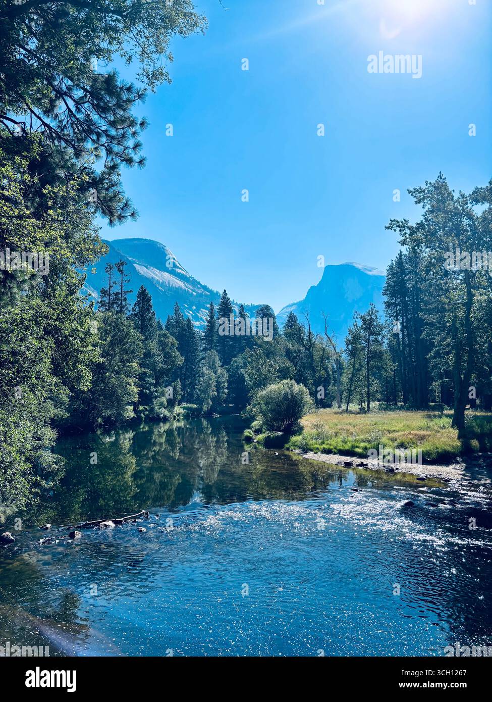 Valley, parc national de Yosemite, Californie, États-Unis - Image de stock capturée avec un smartphone