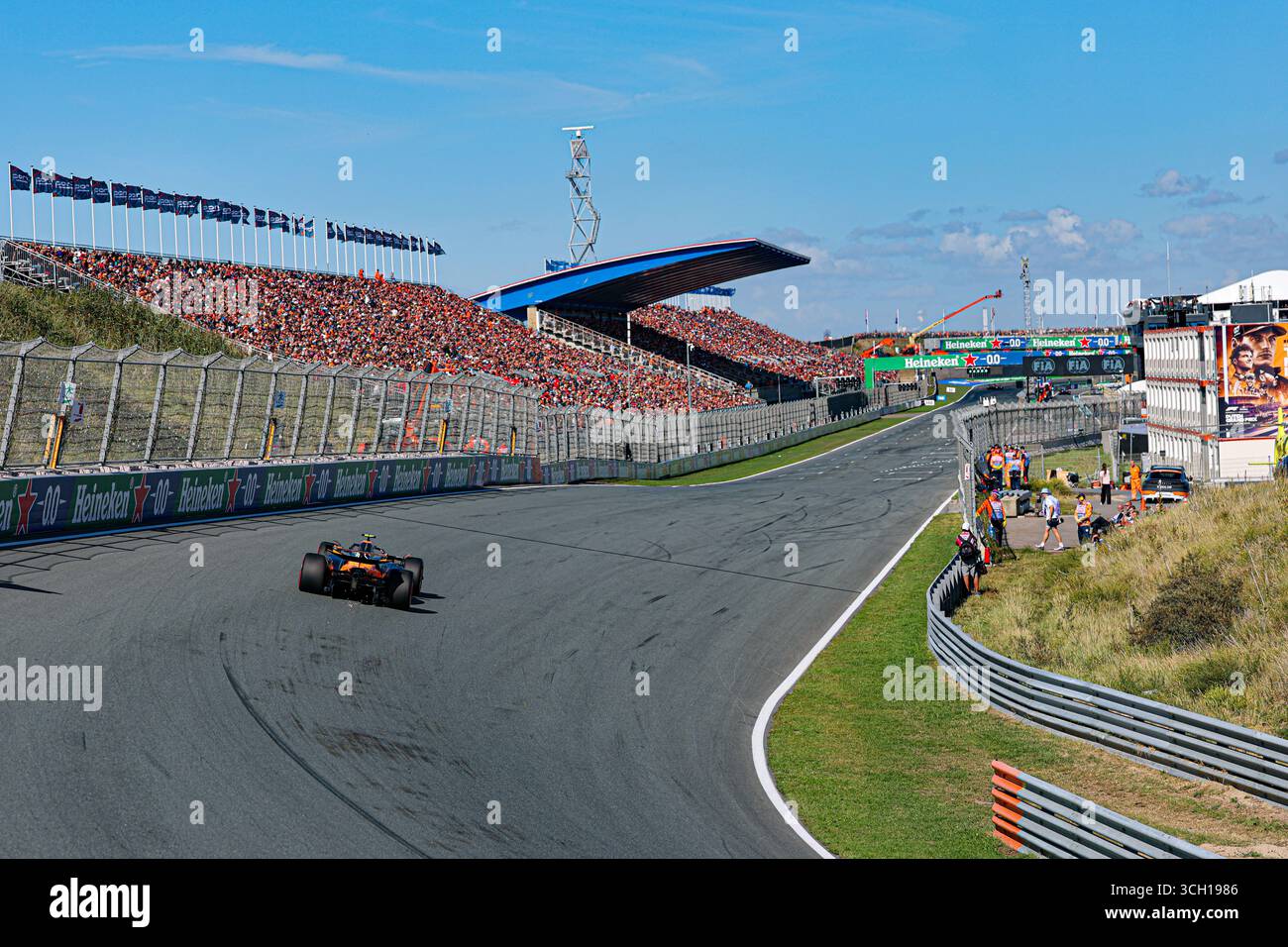 Lando Norris (GBR) - McLaren Formula 1 Team - McLaren MCL39 - Mercedes pendant vendredi, jour2, du Grand Prix des pays-Bas Heineken 2025 de formule 1, Zandvoort, les Nederlands, du 28 au 31 août - Round 15 des 24 du Championnat du monde F1 2025 Banque D'Images