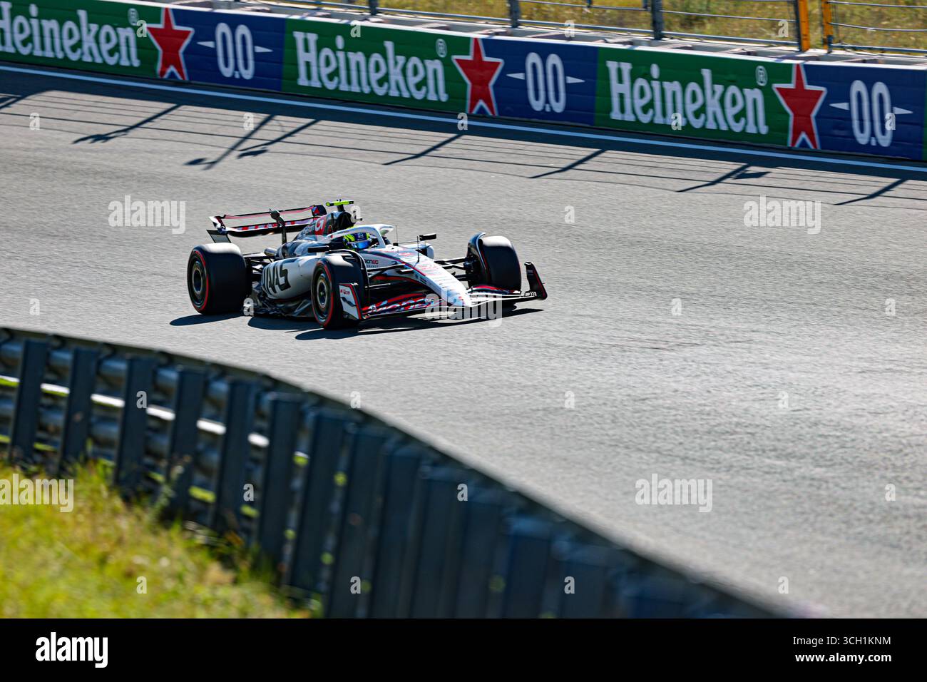 Oliver Bearman (GBR) - Haas F1 Team pendant vendredi, jour2, du Grand Prix des pays-Bas de formule 1 Heineken 2025, Zandvoort, les Nederlands, du 28 au 31 août - Round 15 de 24 du Championnat du monde F1 2025 Banque D'Images