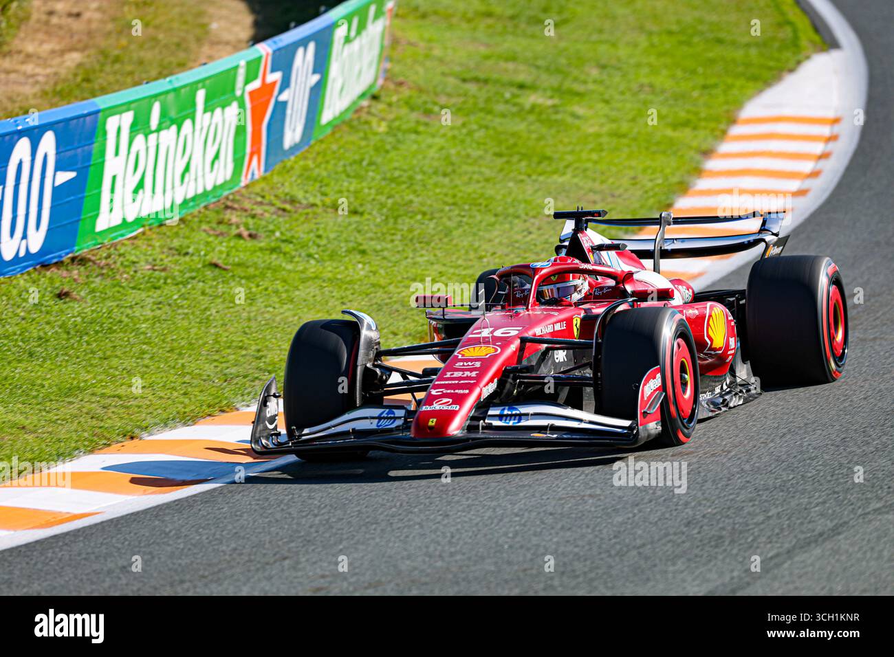 Charles Leclerc (mon) - Scuderia Ferrari - Ferrari SF-25 - Ferrari pendant le vendredi, jour2, du Grand Prix des pays-Bas de formule 1 Heineken 2025, Zandvoort, les Nederlands, du 28 au 31 août - Round 15 du 24 du Championnat du monde F1 2025 Banque D'Images