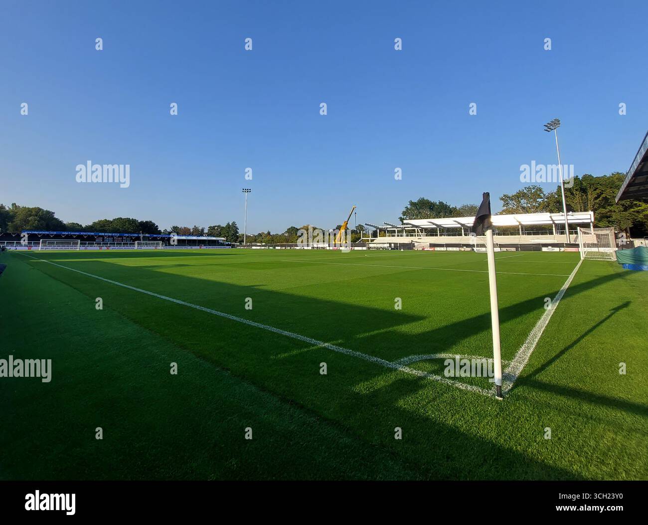 Le Hayes Lane Stadium accueille le Bromley FC à Londres, au Royaume-Uni Banque D'Images