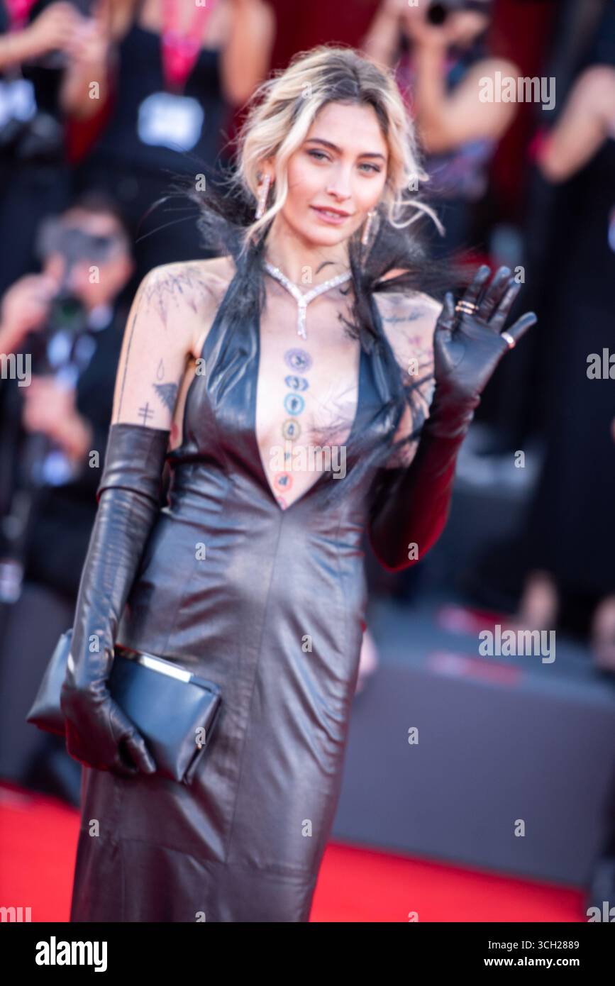 Venise, Italie. 30 août 2025. Paris Jackson assiste au tapis rouge Frankenstein lors du 82e Festival international du film de Venise. Crédit : SOPA images Limited/Alamy Live News Banque D'Images
