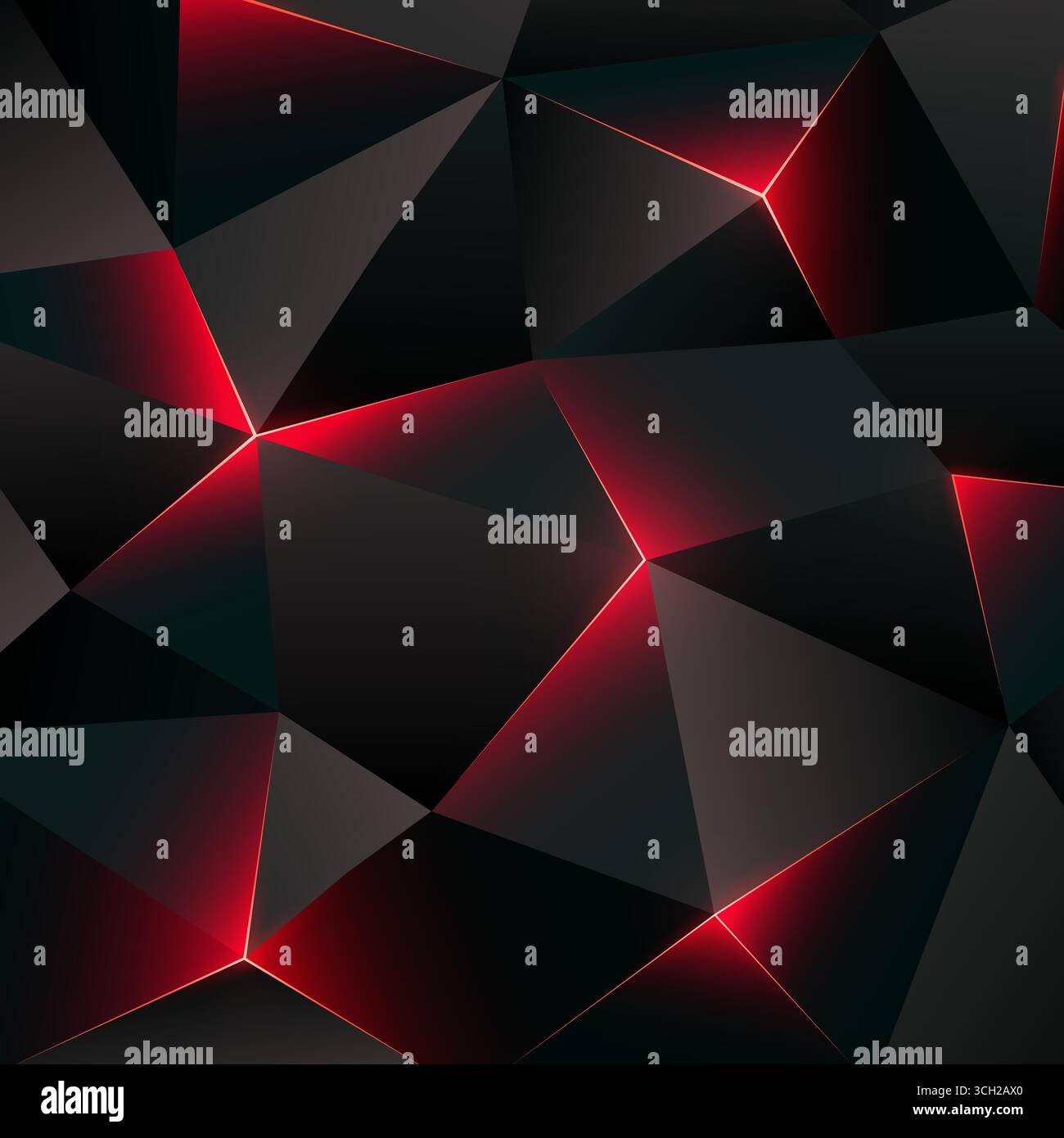 Fond poly foncé bas. Toile de fond géométrique abstraite avec triangle, polygone. Concept de danger, lave, charbon brûlant. Lignes brillantes de rétroéclairage Illustration de Vecteur
