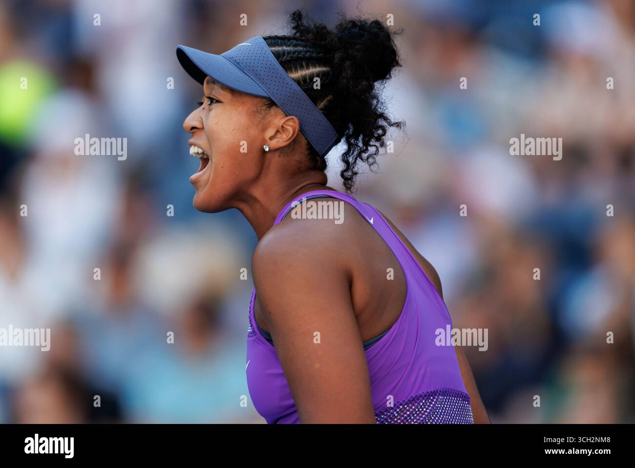 Queens, États-Unis. 30 août 2025. Queens, New York. 30 août 2025 : Naomi Osaka (JPN) lors de l'US Open 2025. Crédit : Corleve/Alamy Live News Banque D'Images