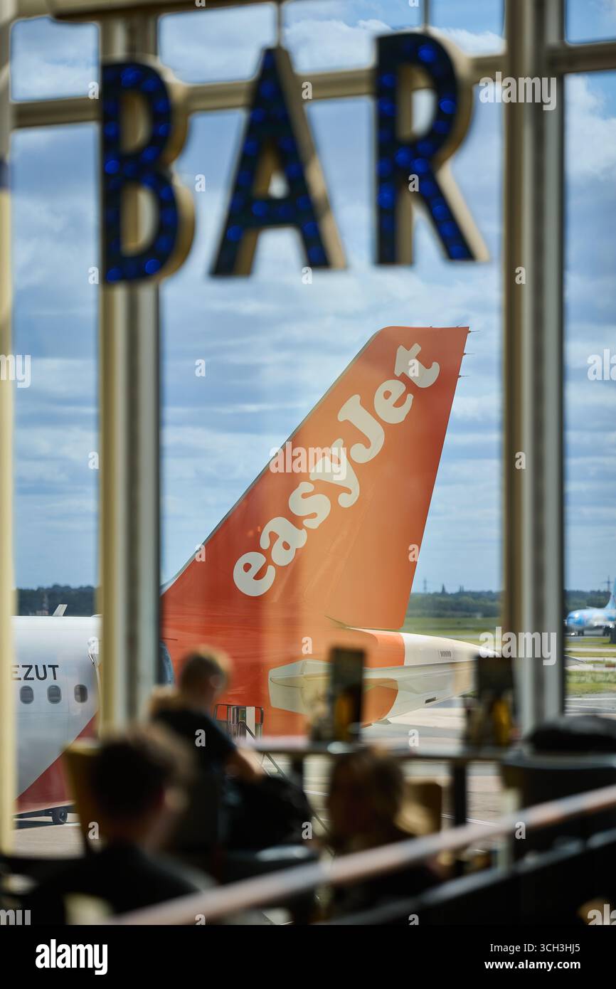 Bar t2 de l'aéroport de Manchester Banque D'Images