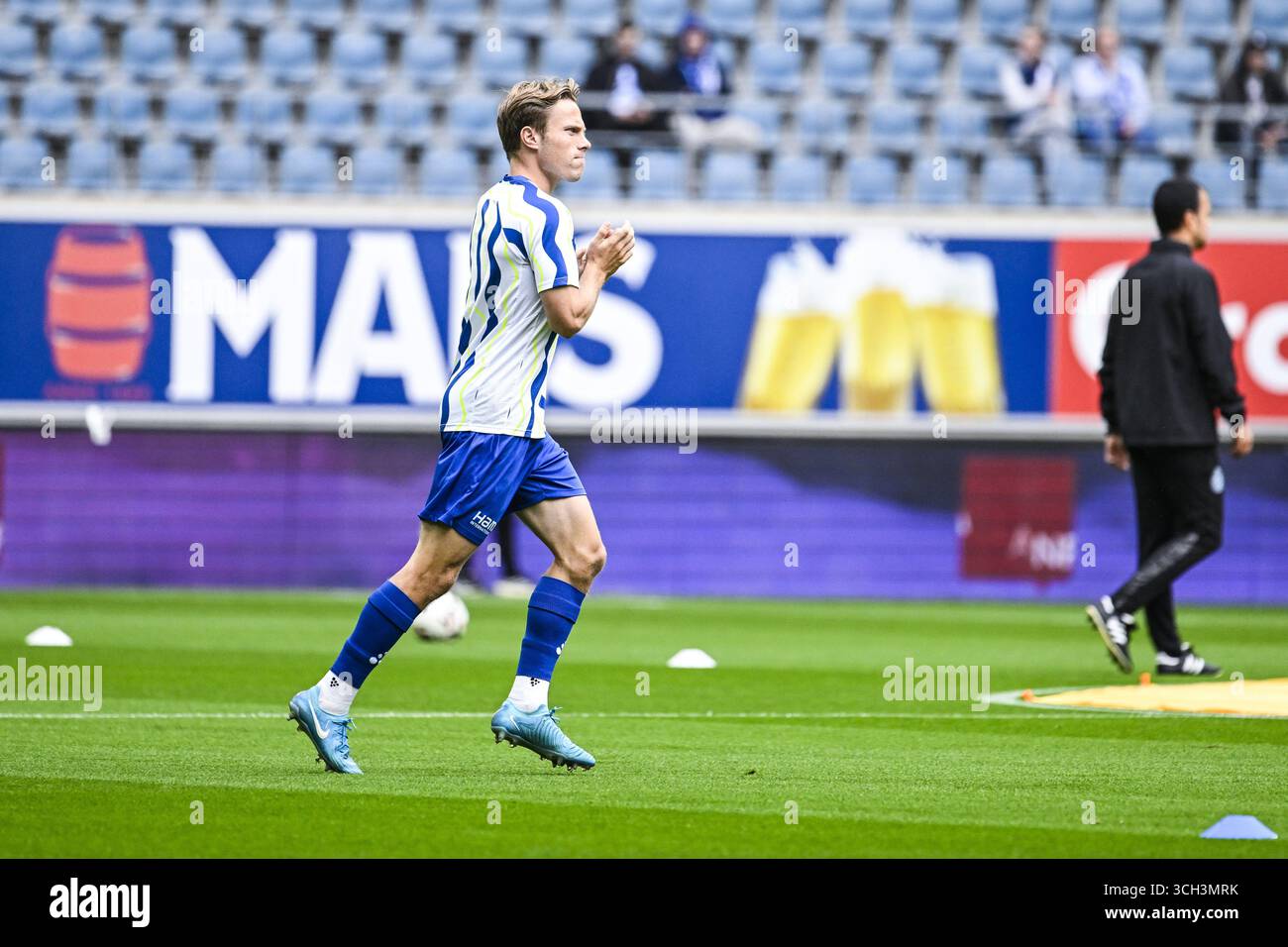 Gand, Belgique. 31 août 2025. Matisse Samoise de Gand photographié avant un match de football entre la KAA Gent et le Club Bruges, dimanche 31 août 2025 à Gand, au jour 6 de la première division 'Jupiler Pro League' 2025-2026 du championnat belge. BELGA PHOTO TOM GOYVAERTS crédit : Belga News Agency/Alamy Live News Banque D'Images