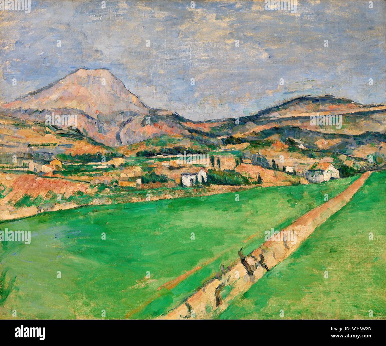 Direction Mont Sainte-victoire ou vers la montagne Sainte-victoire. Paul Cézanne. 1878-1879. Banque D'Images