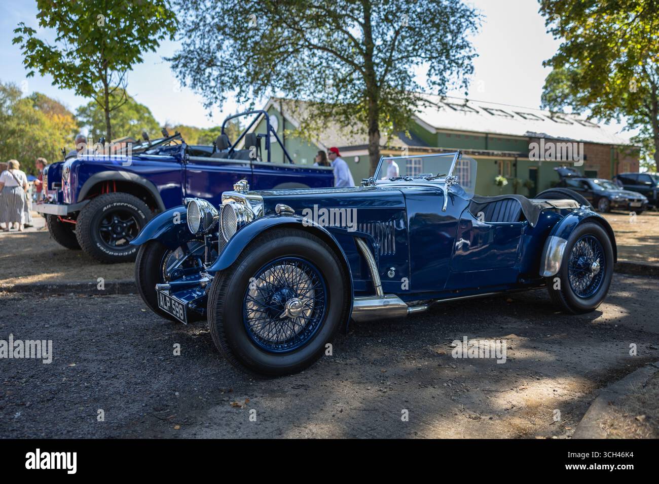 1933 Aston Martin le Mans, exposée au Bicester Motion Scamble le 25 août 2025. Banque D'Images