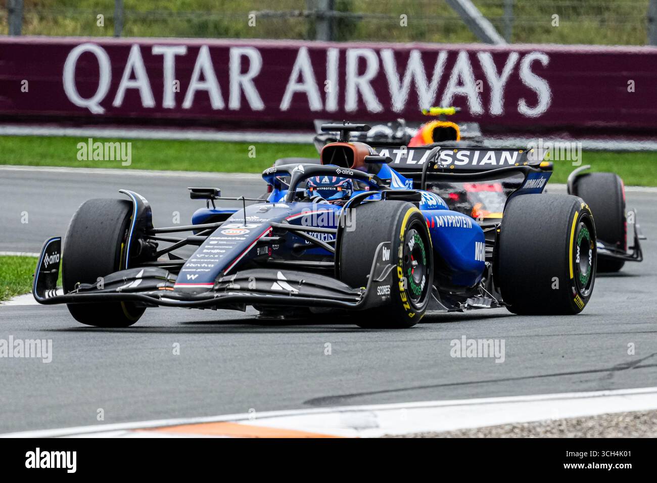 ZANDVOORT, PAYS-BAS - AOÛT 31 : Alexander Albon de Williams en compétition dans le Grand Prix de F1 - Heineken Dutch GP le 31 août 2025 à Zandvoort, pays-Bas. (Photo par Andre Weening/Orange Pictures) Banque D'Images