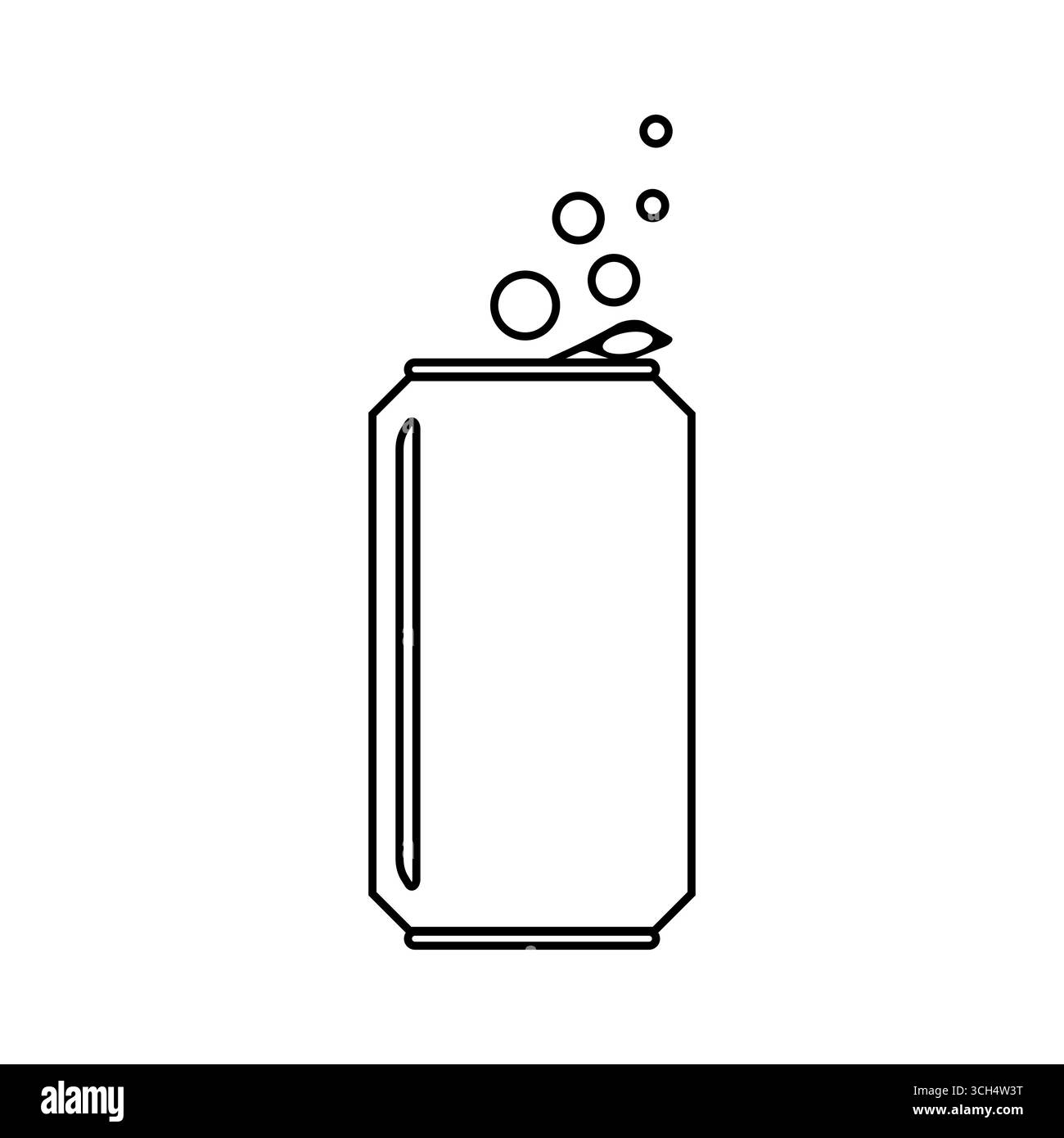 Boisson Can. Soda Can. Icône de canette de boisson gazeuse. Illustration vectorielle isolée sur fond blanc Illustration de Vecteur