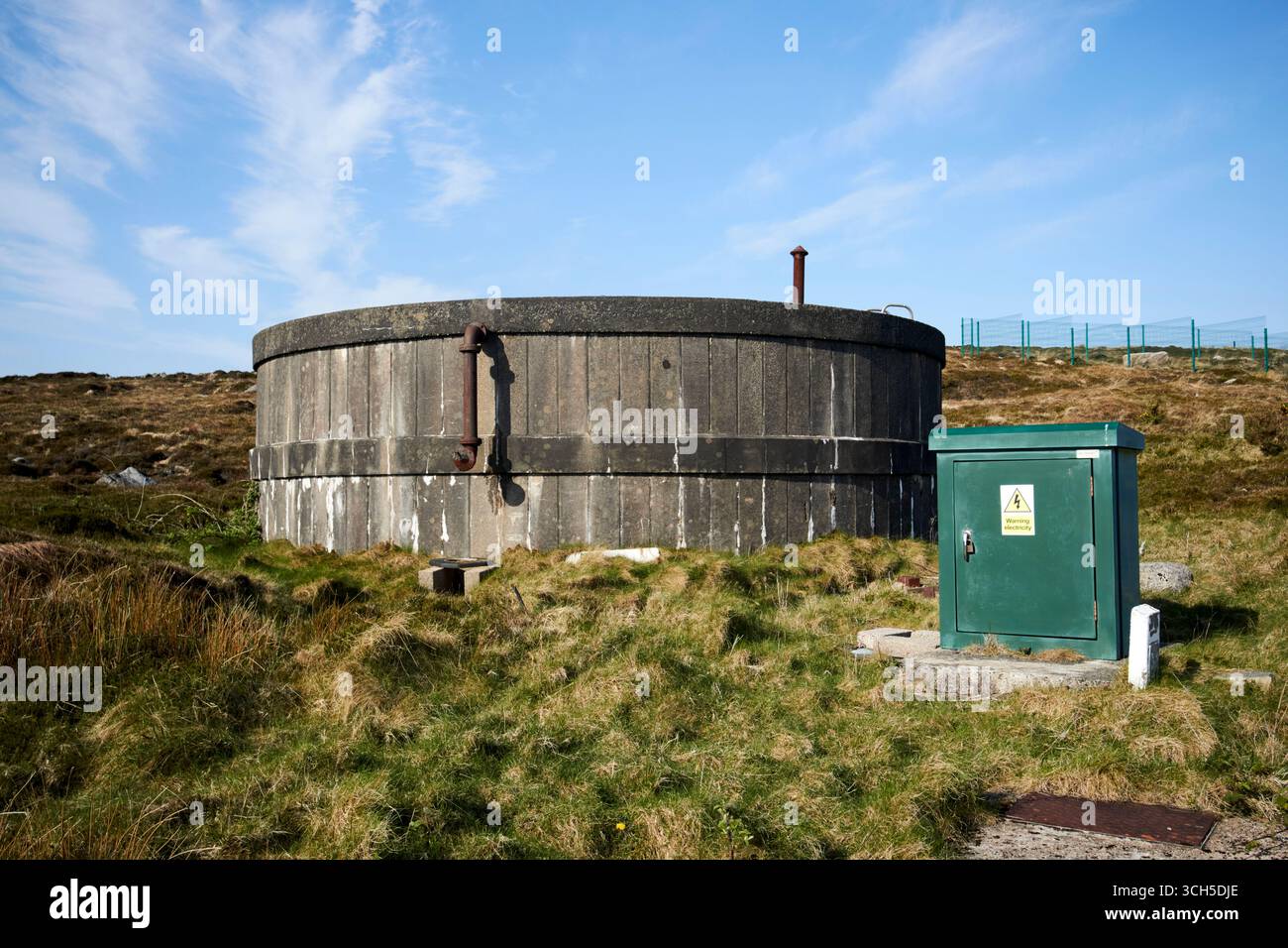 réservoir d'approvisionnement en eau arranmore island county donegal république d'irlande Banque D'Images