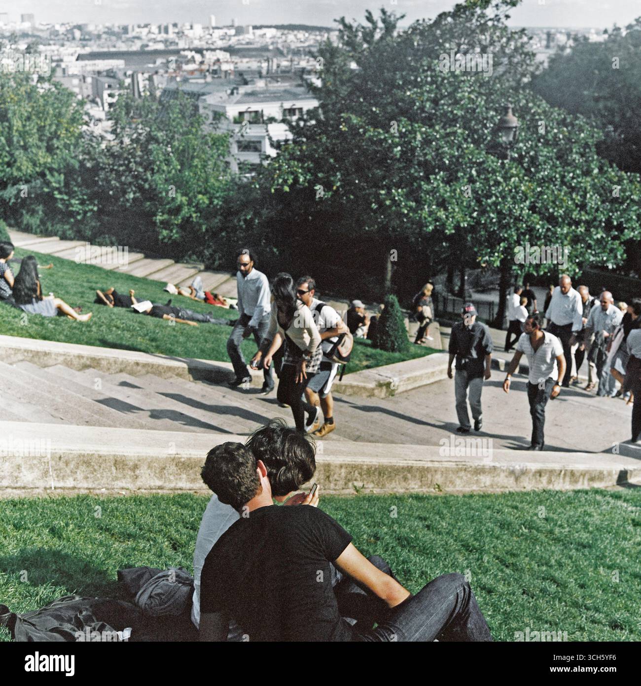 Montmartre ensoleillé Banque D'Images