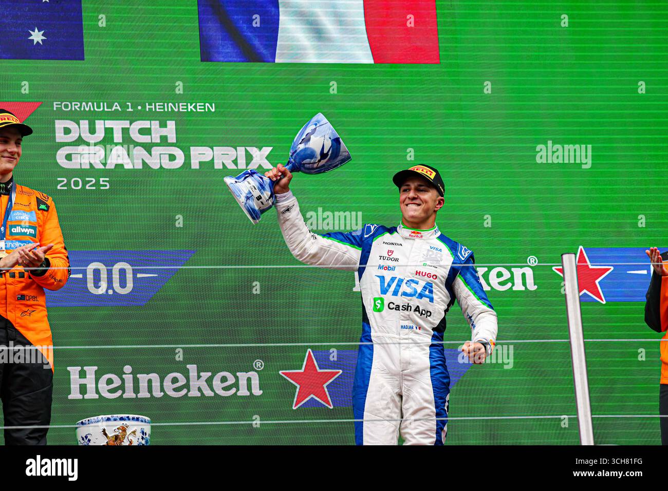 Zandvoort, Nederlands. 31 août 2025. 8/31/2025 - podium de la course du vendredi, jour2, du Grand Prix des pays-Bas de formule 1 Heineken 2025, Zandvoort, les Nederlands, du 28 au 31 août - Round 15 du 24 du Championnat du monde F1 2025 (photo par Alessio de Marco/Sipa USA) crédit : Sipa USA/Alamy Live News Banque D'Images