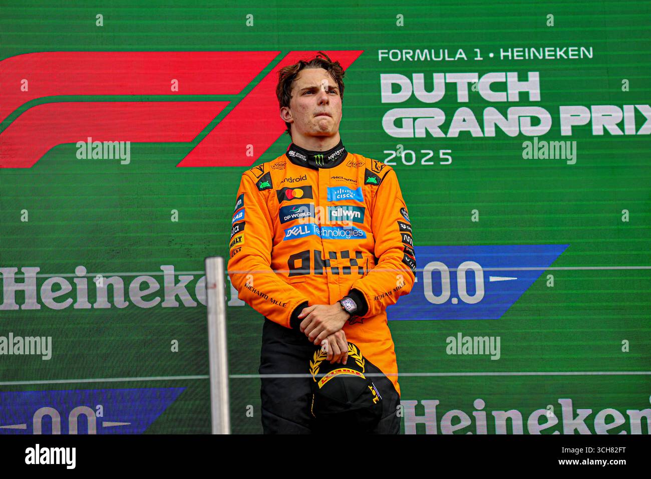 Zandvoort, Nederlands. 31 août 2025. 8/31/2025 - podium de la course du vendredi, jour2, du Grand Prix des pays-Bas de formule 1 Heineken 2025, Zandvoort, les Nederlands, du 28 au 31 août - Round 15 du 24 du Championnat du monde F1 2025 (photo par Alessio de Marco/Sipa USA) crédit : Sipa USA/Alamy Live News Banque D'Images