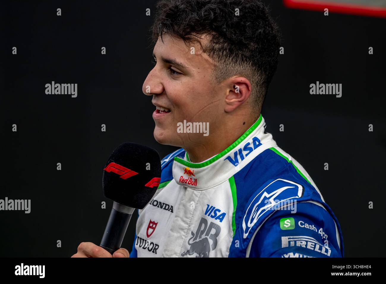 Zandvoort, pays-Bas, 31 août 2025, Isack Hadjar, de France, concourt pour Racing Bulls. La journée du Grand Prix des pays-Bas 2025, qui a lieu à Zandvoort, aux pays-Bas. Crédit : Michael Potts/Alamy Live News Banque D'Images