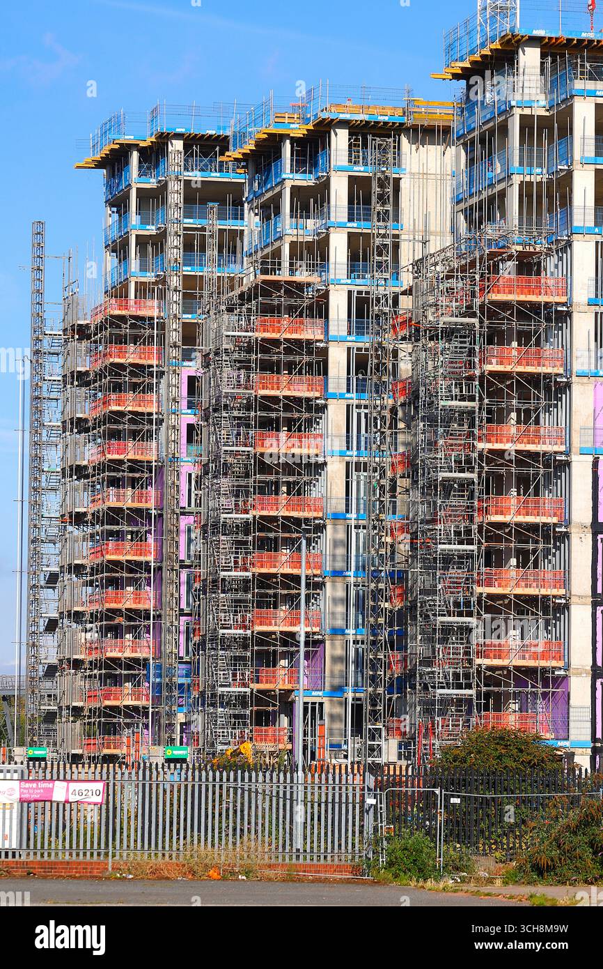 Appartements Sweetfields en construction sur Sweet Street à Holbeck, Leeds, West Yorskshire, Royaume-Uni Banque D'Images