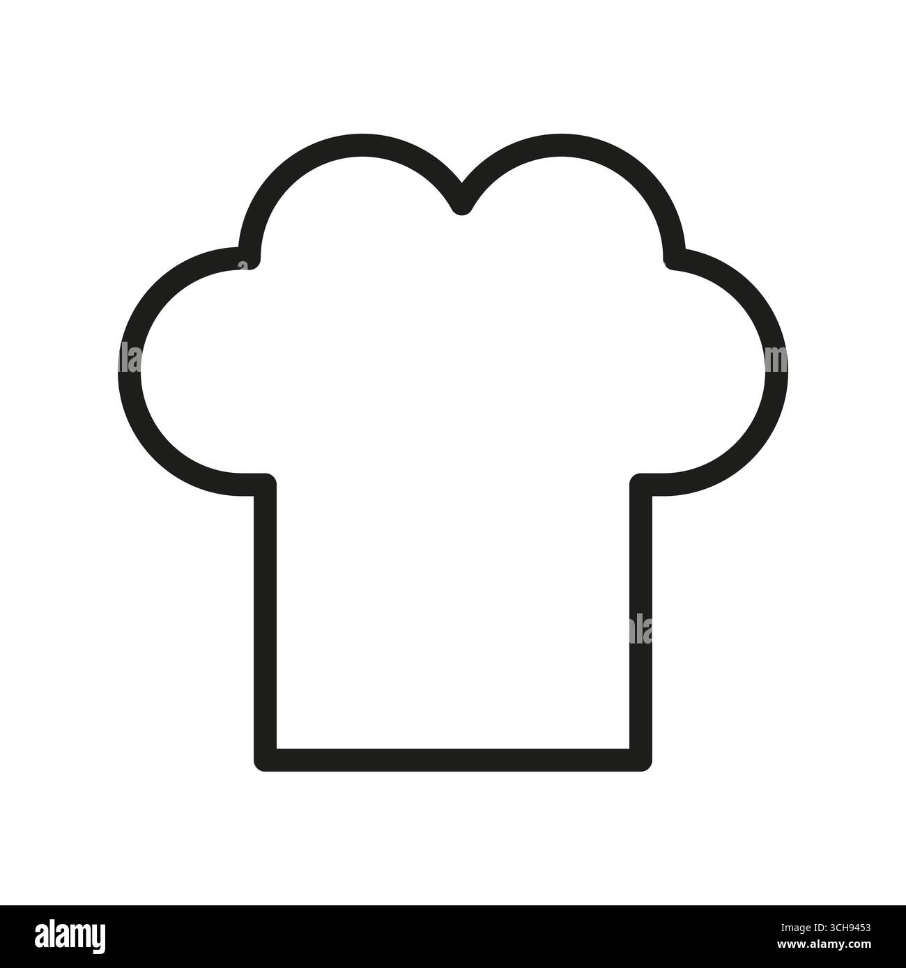 Icône de chapeau de chef. Symbole bonnet de cuisson. Vêtements de cuisine pour restaurant. Illustration vectorielle. SPE 10. Illustration de Vecteur