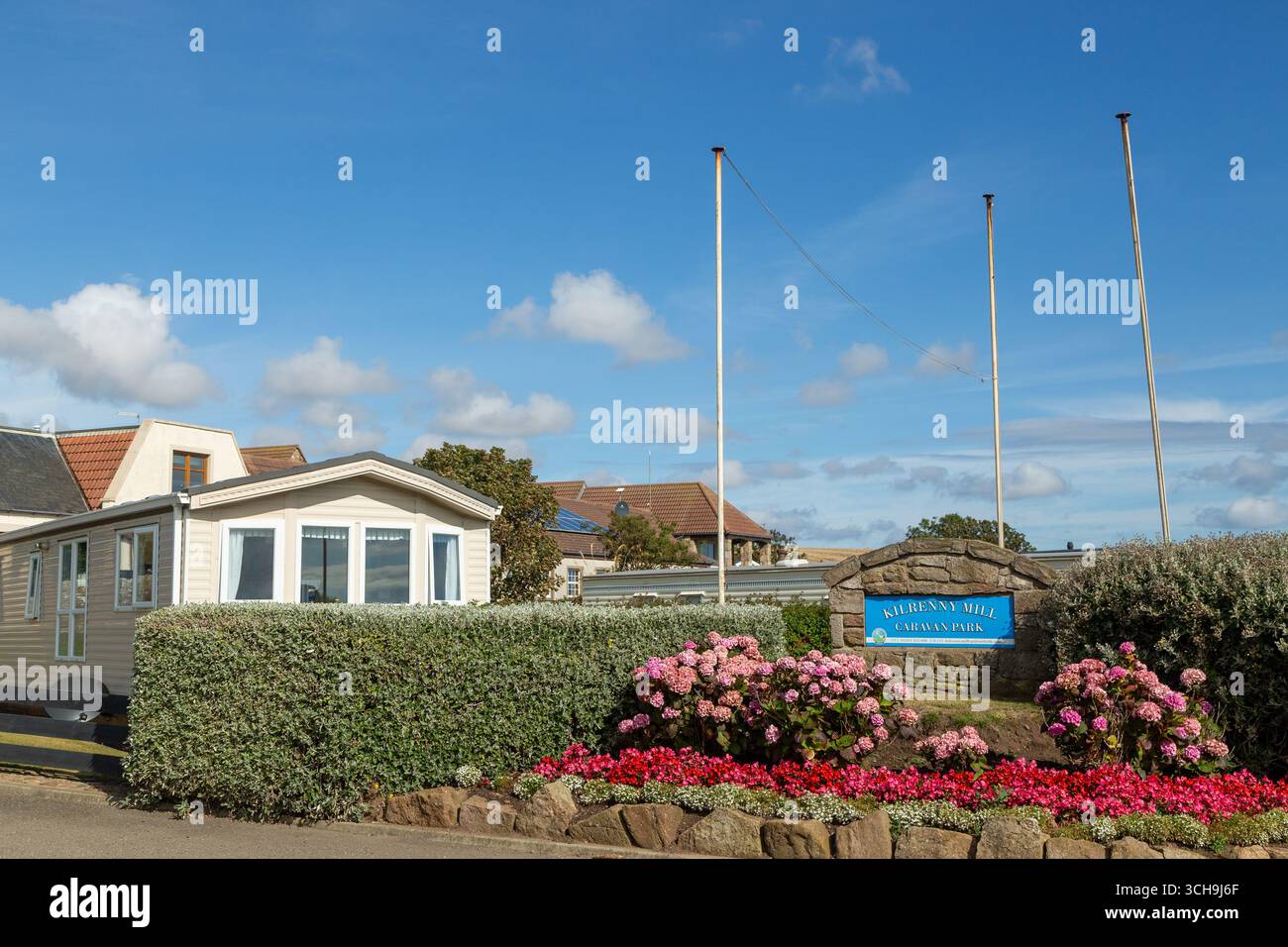 Kilrenny Mill Holiday Park, Cellardyke, Fife, Écosse Banque D'Images