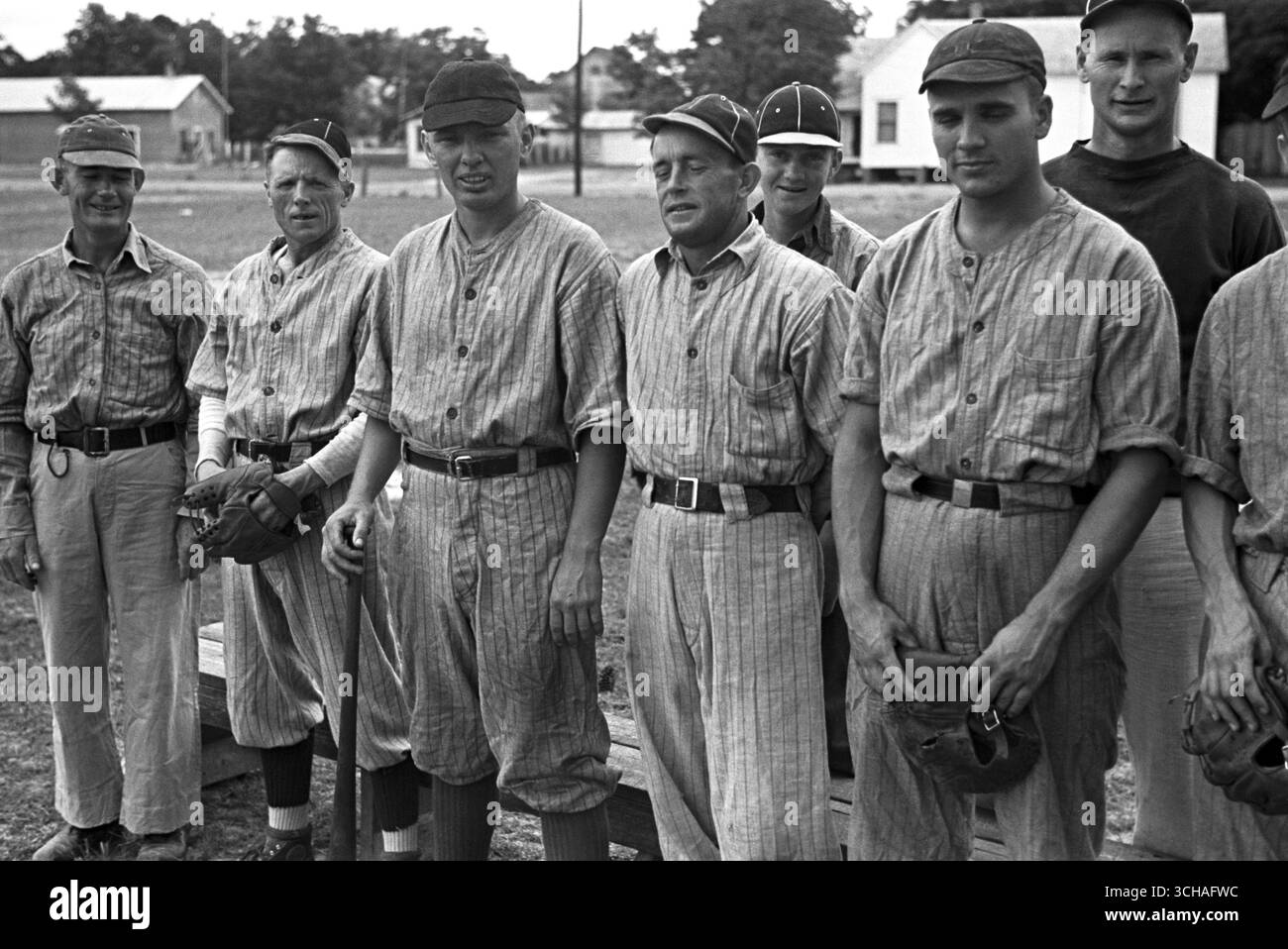 Équipe de baseball à Irwinville Farms, Géorgie par John Vachon, 1938 Banque D'Images