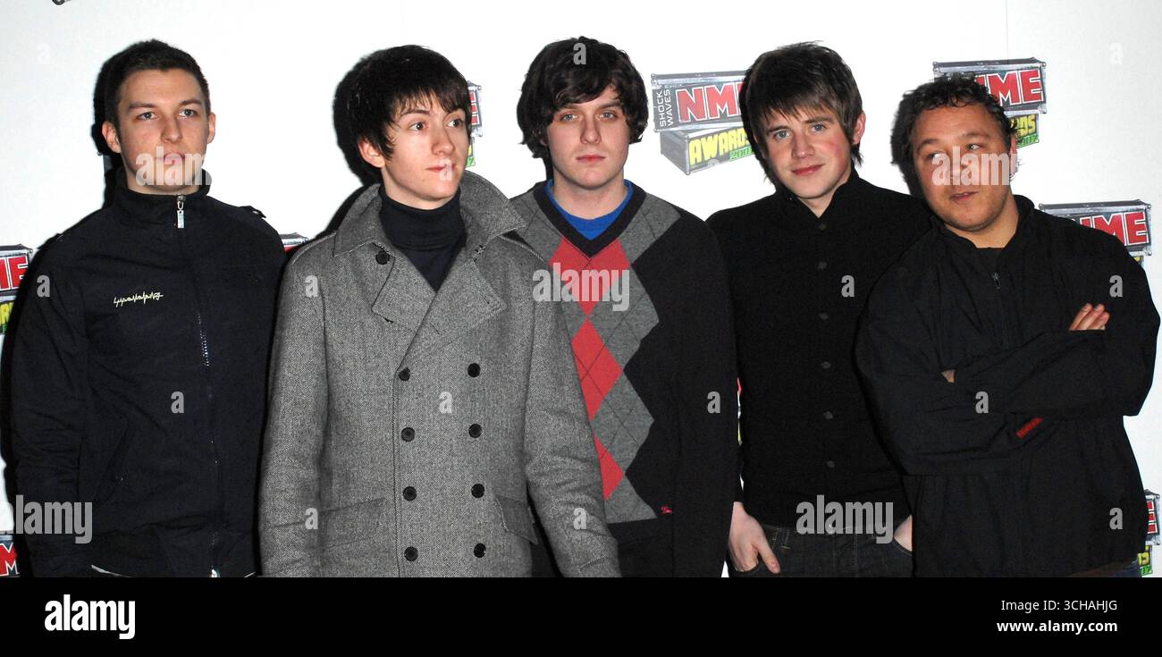 The Arctic Monkeys aux NME Awards 2007, Hammersmith Palais, Londres - 1er mars 2007 Banque D'Images The Arctic Monkeys aux NME Awards 2007, Hammersmith Palais, Londres - 1er mars 2007 Banque D'Images
